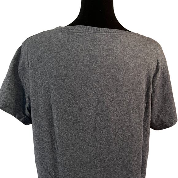 LAT Short Sleeve Crew Neck Tee Shirt Top Ladies Size Large Smoke - Picture 4 of 11